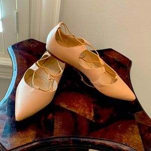 Loeffler Randall wheat point toe flat